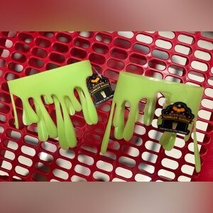 SET OF 2 - Target Halloween glow in the dark tumbler slime sleeve